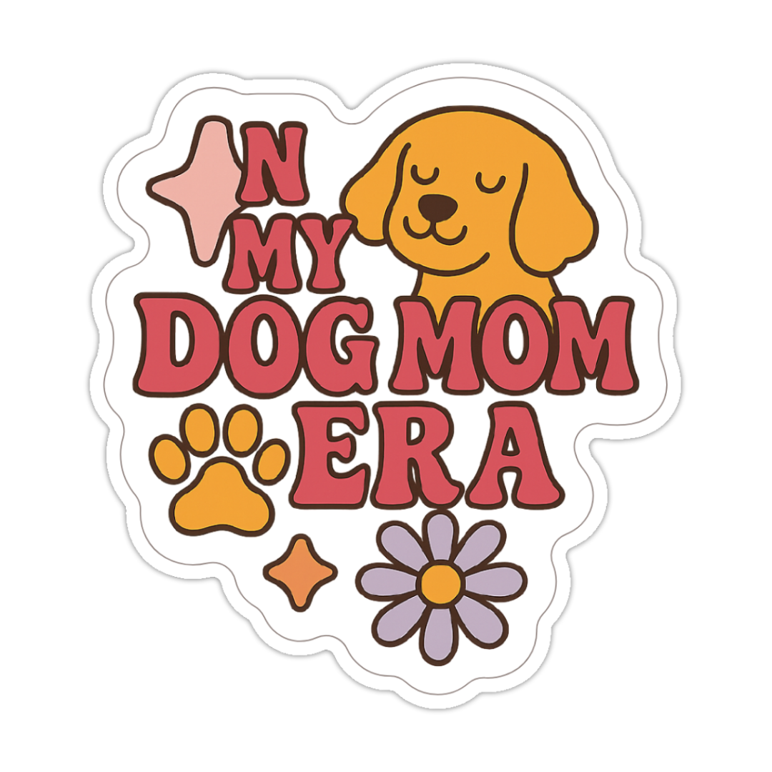 "In My Dog Mom Era" Sticker