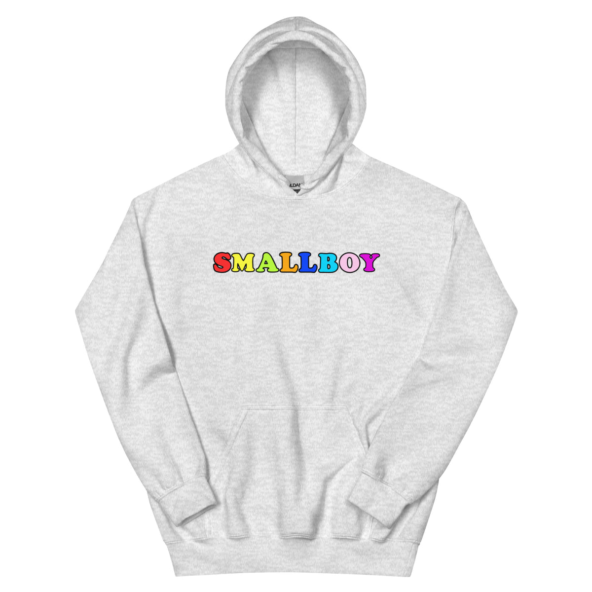 Smallboy Rainbow Unisex Hoodie — front view